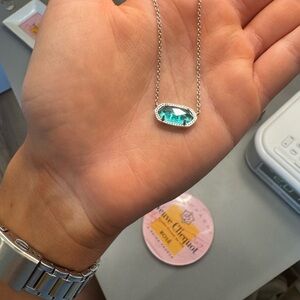 Kendra Scott Silver and Blue Necklace